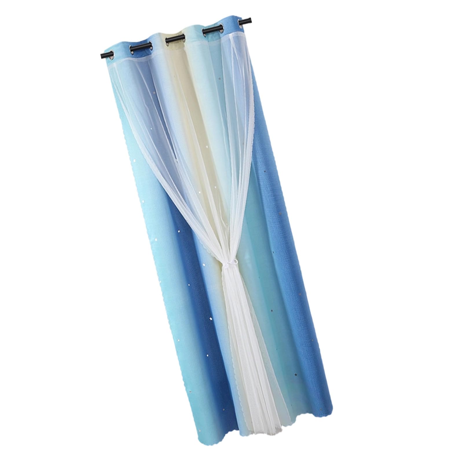 Rideaux transparents double couche occultant léger pour chambre