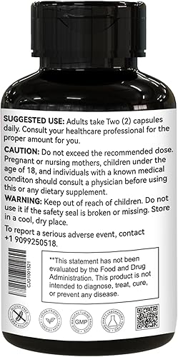 Vista 3 de Cápsulas de glicinato de magnesio de 1270 mg, suplemento de magnesio de 380 mg, suplemento de glicinato de magnesio de alta absorción, sin OMG, sin