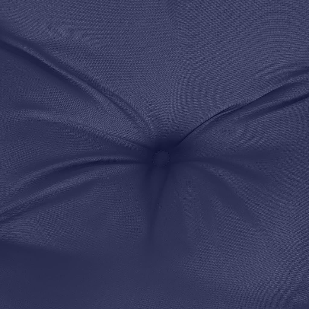 vidaXL Coussin de Palette, Galettes de Chaise, Coussins de Siège, Décoration de Canapé Jardin Terrasse Patio Extérieur, Bleu Marine Tissu