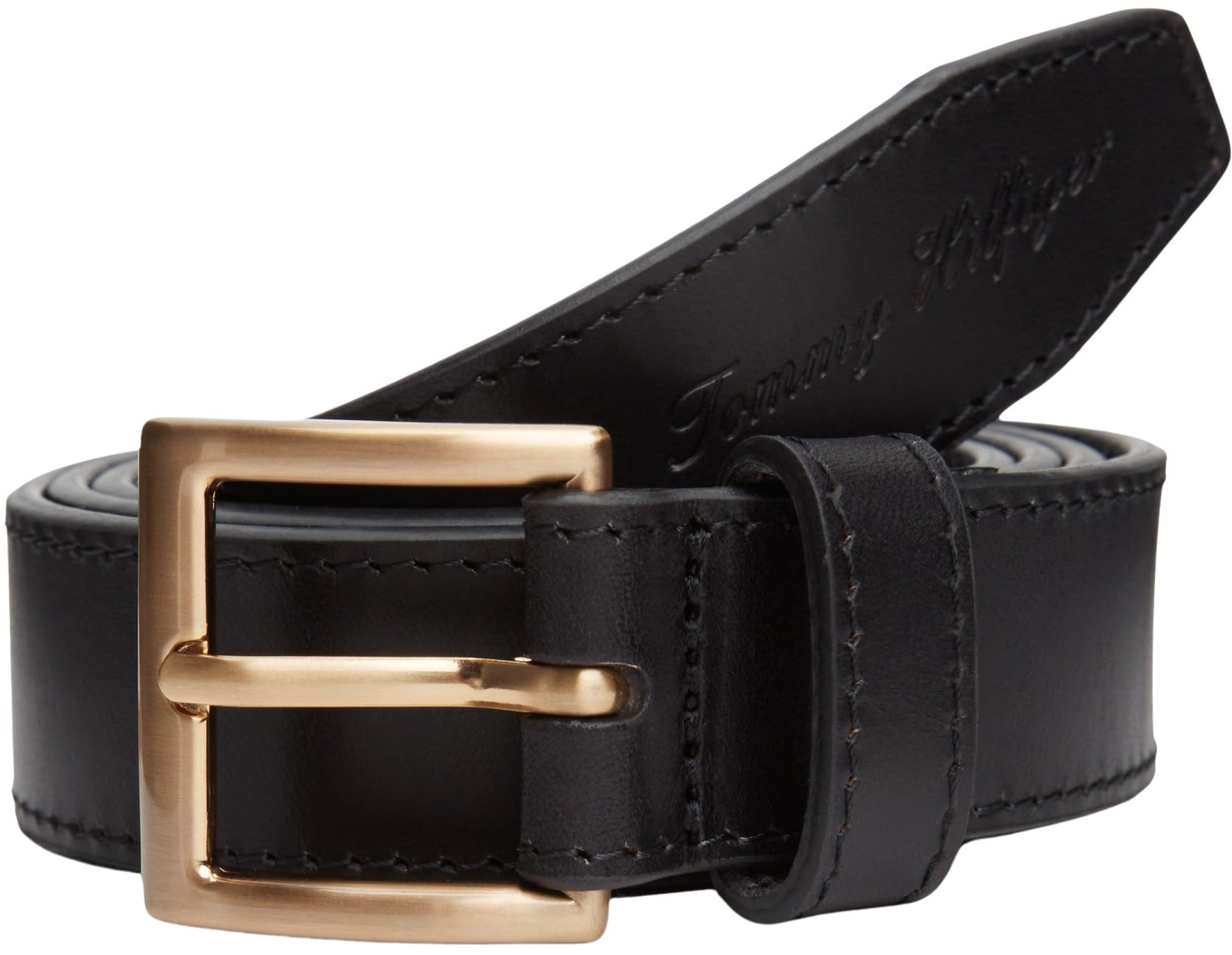 Tommy Hilfiger Men's TH SOHO 3.0 AM0AM14067 Fixed Belt, BLACK, 105