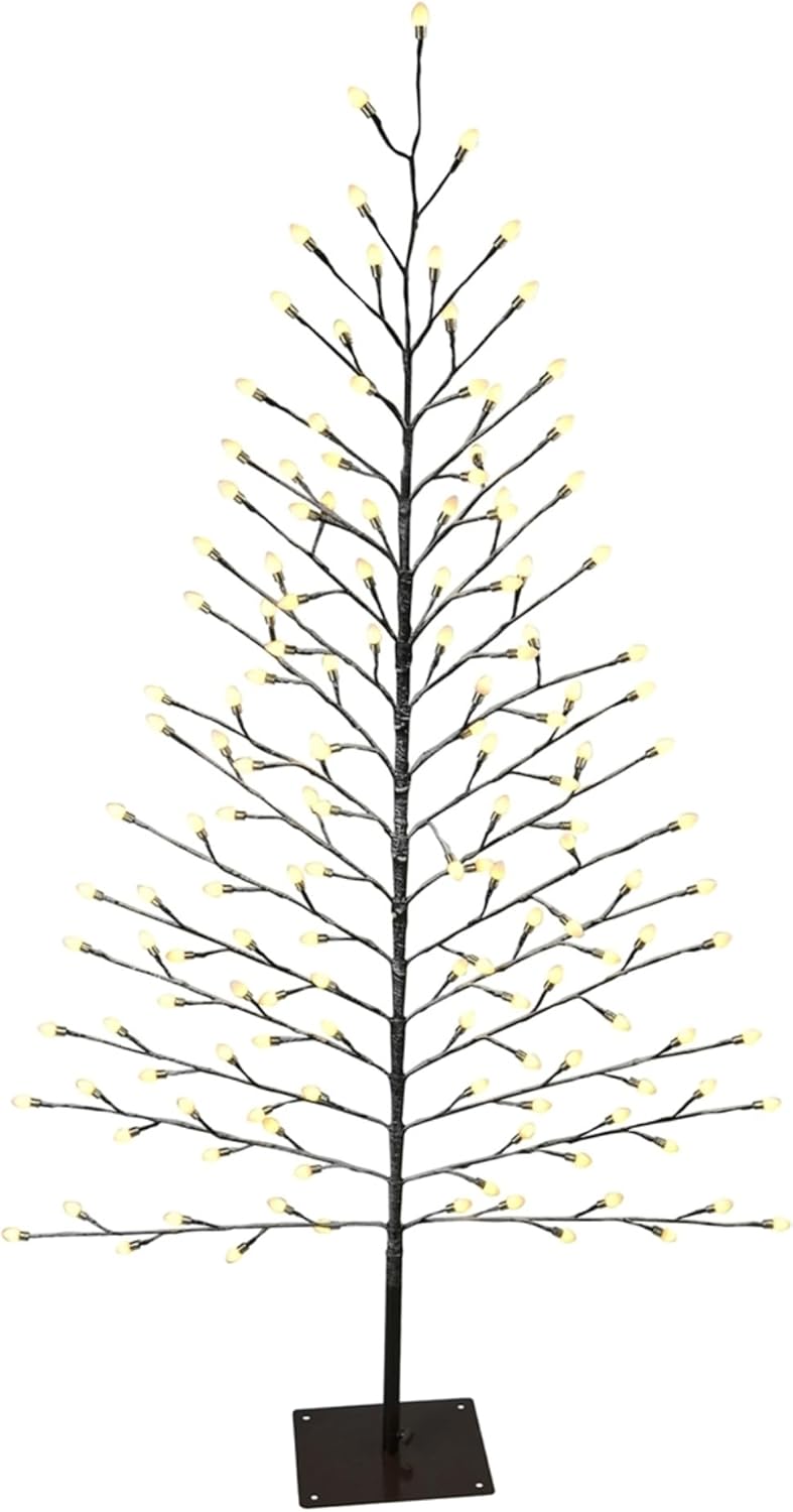 ( similarly) Holiday Bright Lights Indoor/Outdoor 5' Flat Stick Tree - White Twinkling