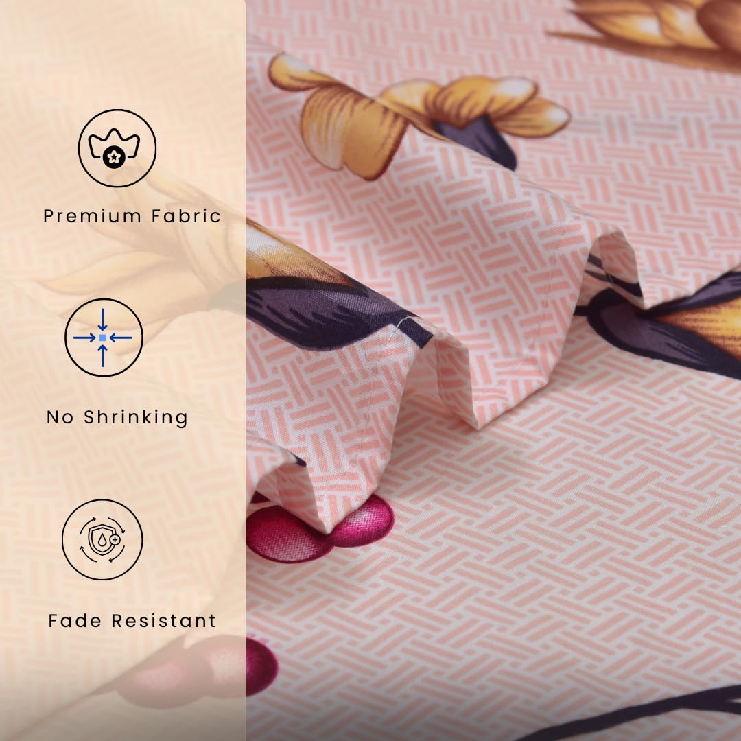 EverSoft Bedding 1PCS Floral Fitted Sheet Single Size Extra Deep 35cm Pocket Soft Breathable Printed Mattress Cover - Image 4
