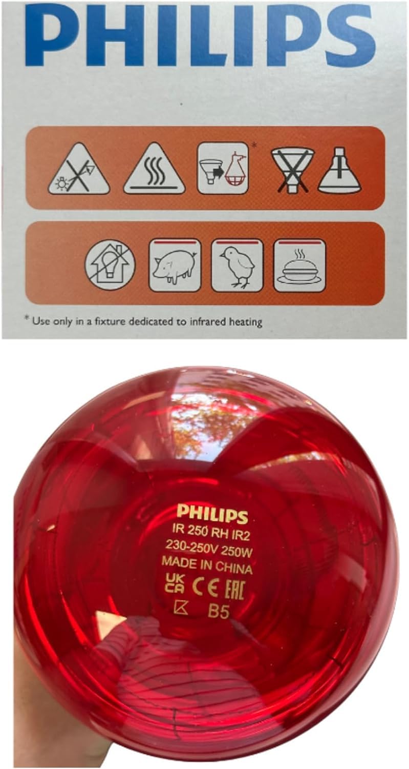 Philips BR125 IR 250W E27 230-250V Czerwony 1CT/10