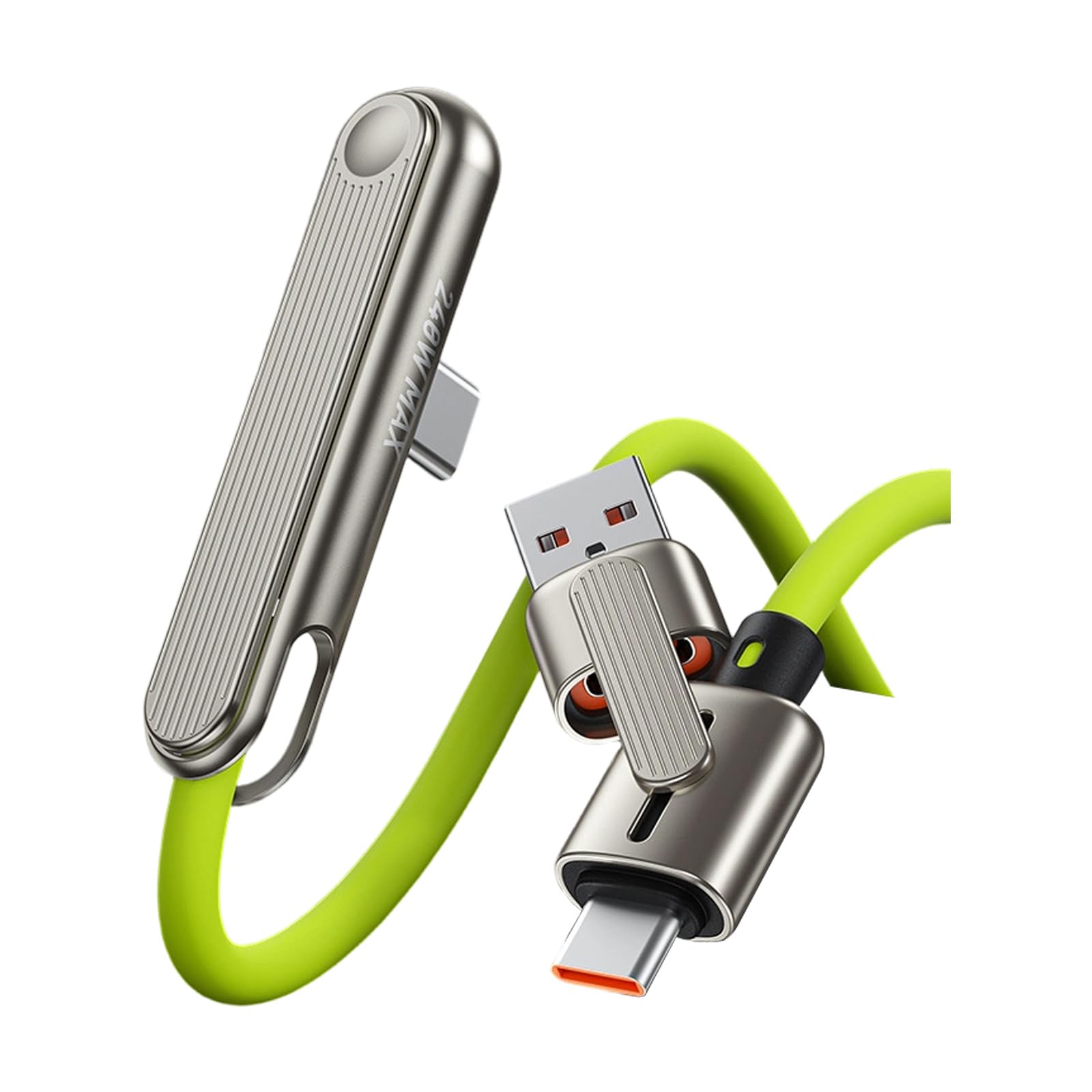 Maxtonser Fast Charging Cable Phone Tablet Foldable Holder 2 in 1 240W Fast Charging Foldable Phone Holder Data Cable Replacement