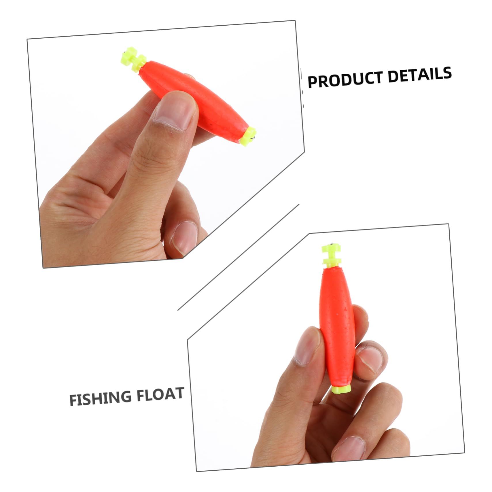 Mipcase Lot De 5 Flotteurs De Pêche À La Ligne Hameçons Et 10 Pièces X 5