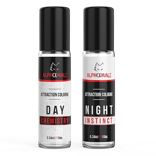 AlphaMale Aroma de día y noche  Paquete de colonia de feromonas premium para hombres  Química e instinto  Colonia para hombres con feromonas puras