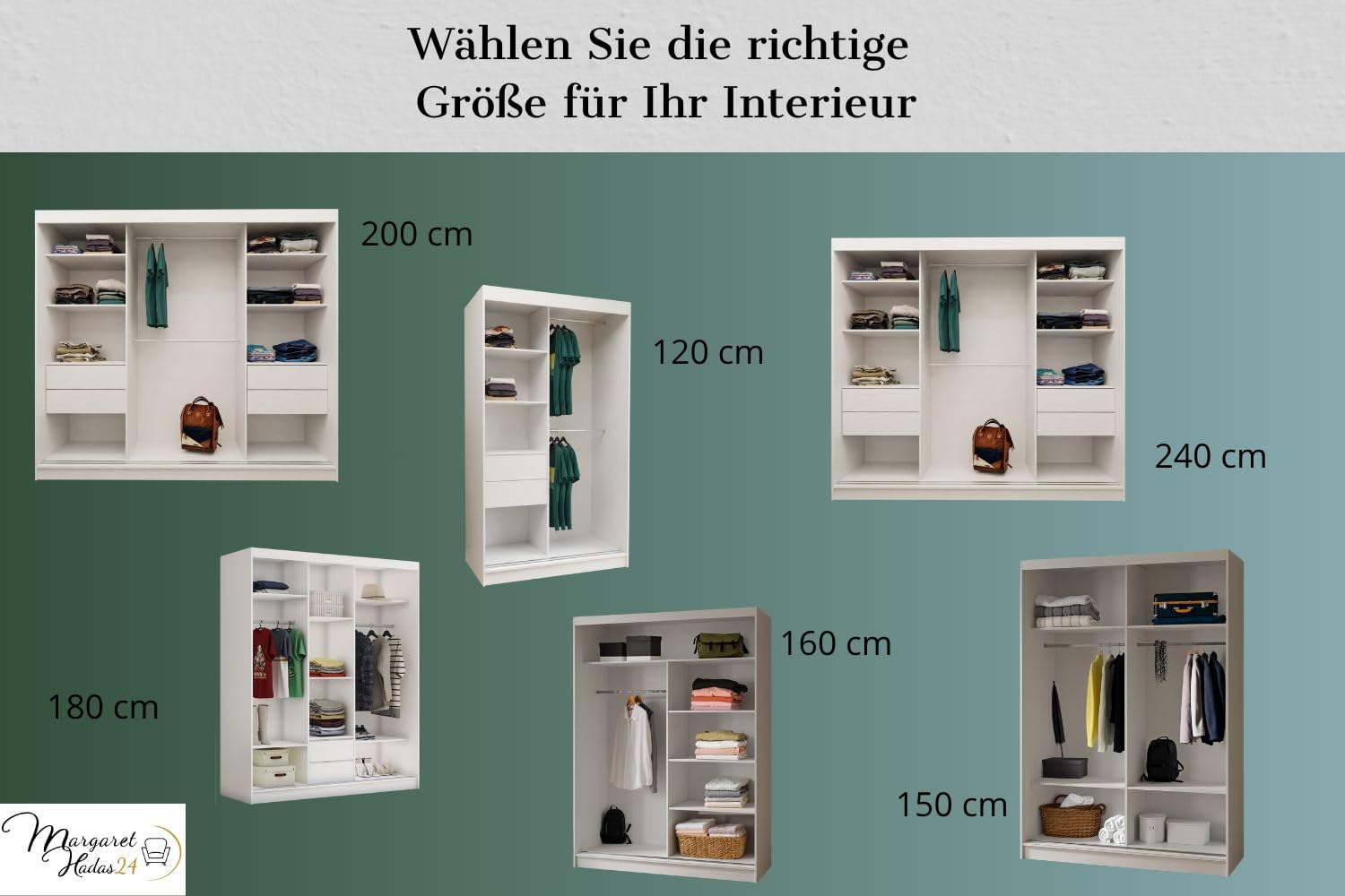 Kleiderschrank Erika mit Lamellen ohne Spiegel, Organizer, Mehrzweckschrank, Schwebetürenschrank, Garderobenschrank, Kleiderstange, Kleiderständer, Flurschrank, 120 cm, braun, schwarz