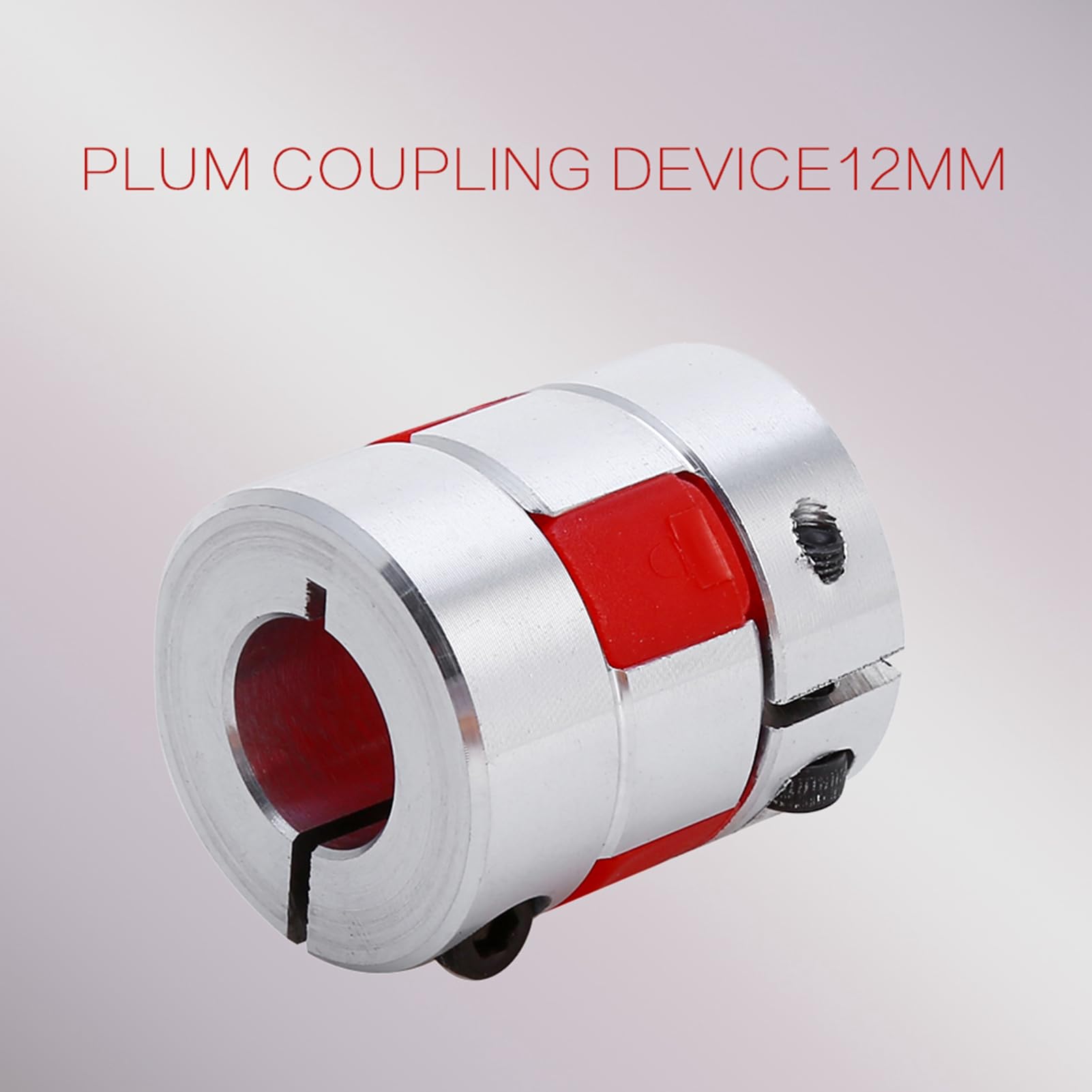 Respicefinem 8mm x 12mm Flexible Plum Coupling CNC Stepper Motor Encoder Connector Aluminum Alloy High Precision Transmission