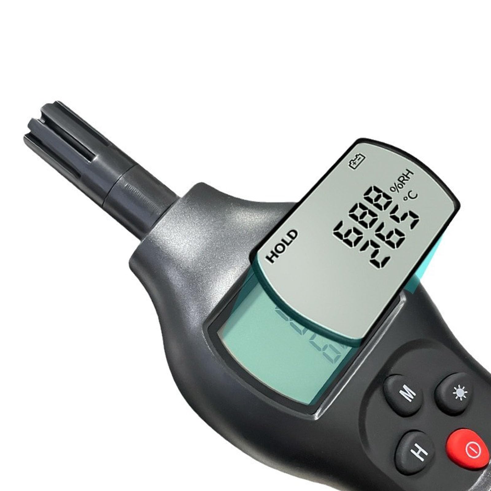 Detectores de temperatura profesionales con pantalla de alta resolución y construcción ABS fuerte para hogares científicos, medidor de calibración automática