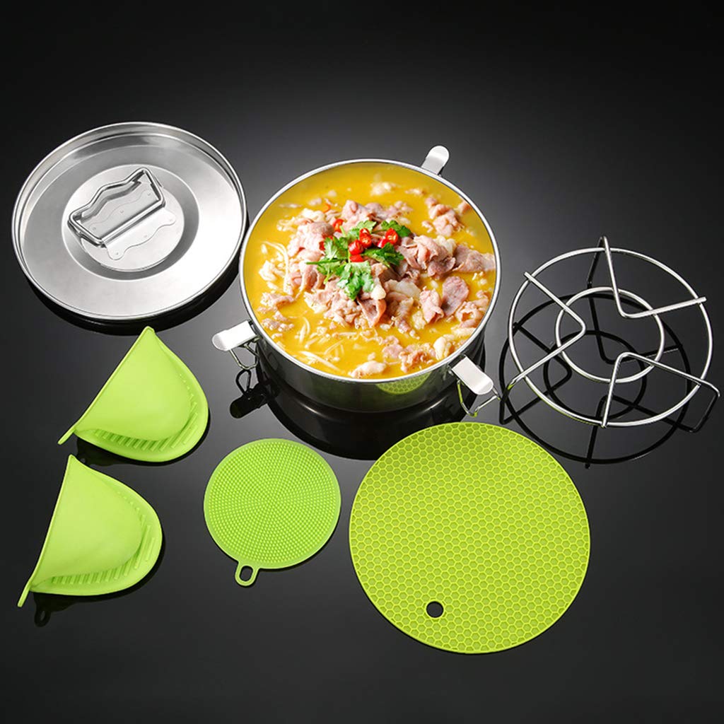 Stackable Insert Pans Accessories Food Stainless Steel For Pressure Cookers