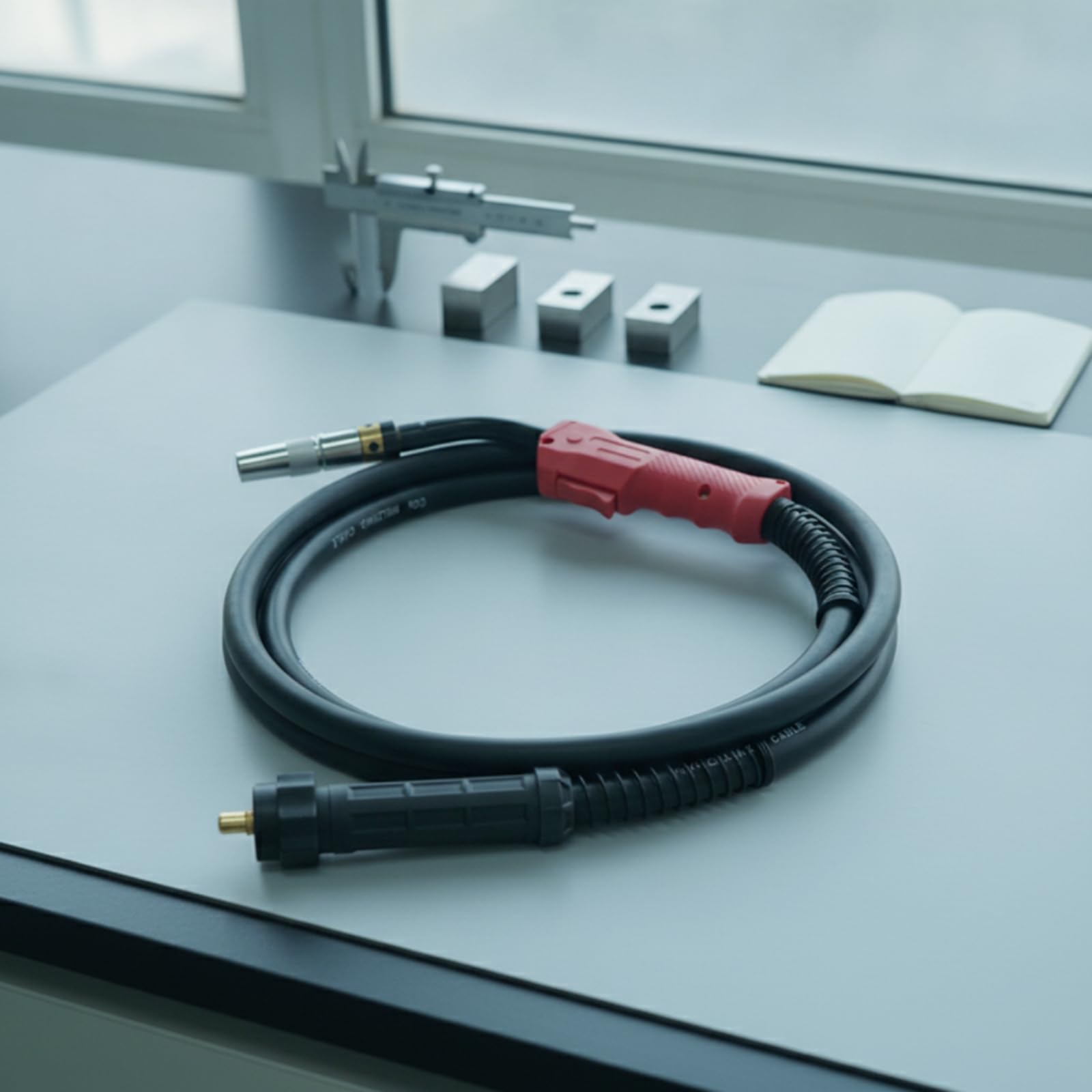 B Baosity Antorcha de Soldadura MIG Soplete de Gas Pistola de CO2 Conector Cilíndrico Flujo Estable y Sujeción Firme al Equipo, 3 Metros, Económico, Pistola Europea 500A