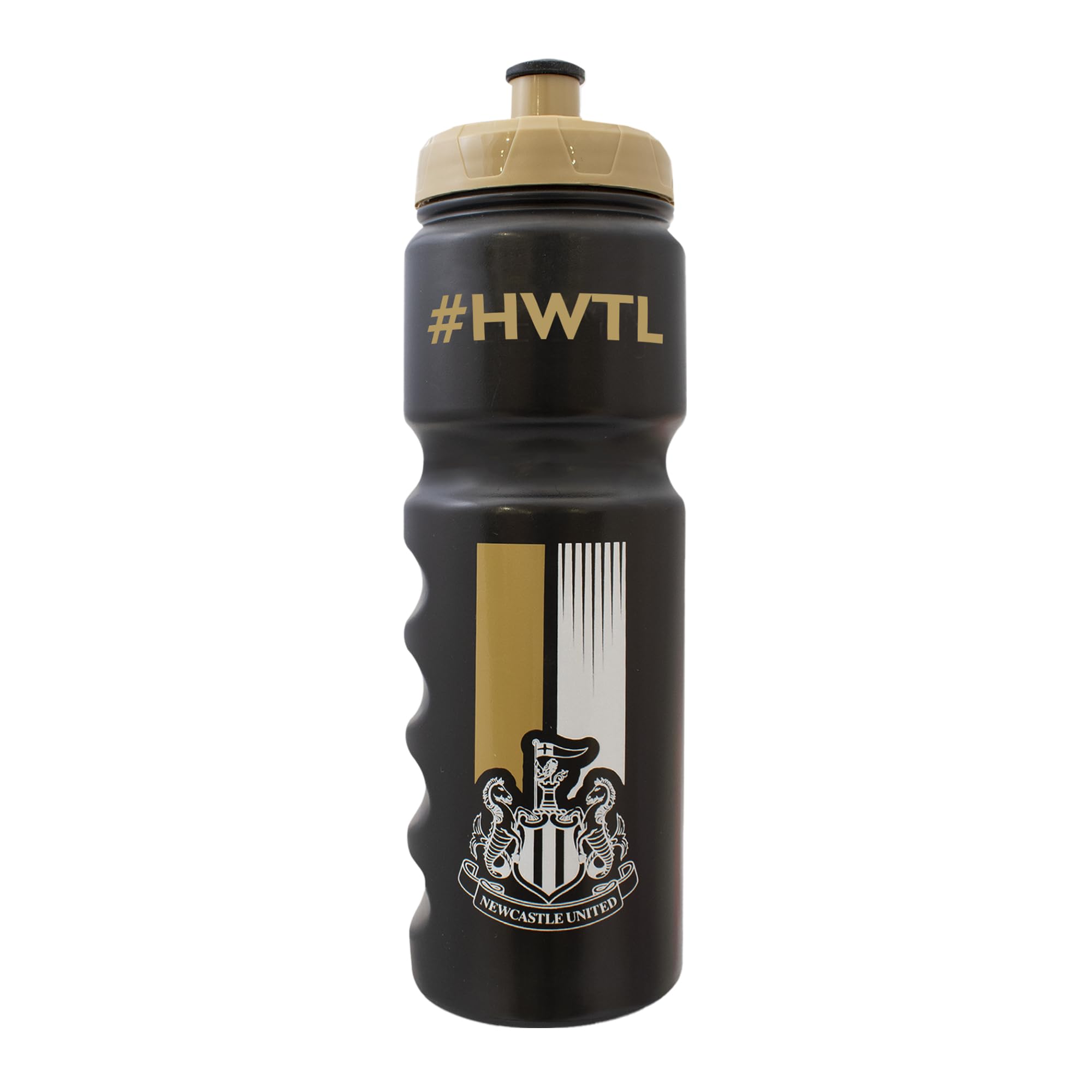 Hy-Pro Newcastle United - Juego de fútbol con licencia oficial - Pelota tamaño 5 con bomba, mochila, saco de gimnasio, guantes de portero, espinilleras y botella de 750 ml, regalos completos de fútbol