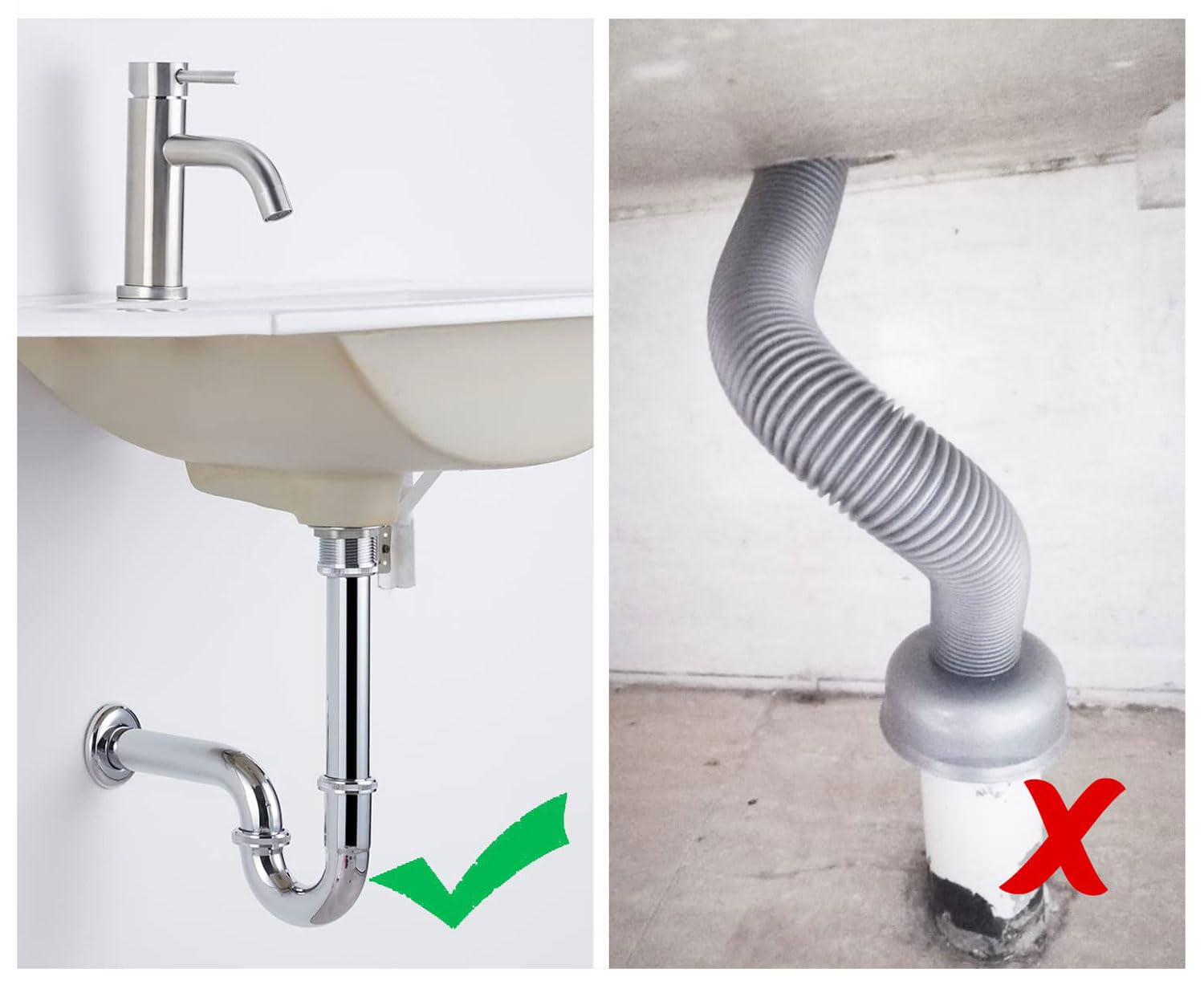 GXGM Tuyau Plongeur De 200 MM De Long Pour Rallonge De Vidange,Tuyau D