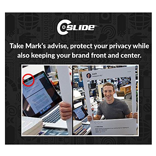 C-Slide Webcam Cover - Thin Sliding Laptop Cam Blocker, Silver, 1.5” X 0.5” And 1.5Mm Thick - Thin Cam Slide Blocker For Computer, Tablet, Dell, Lenovo, Hp, Echo Show, Ipad, Chromebook #TOP4
