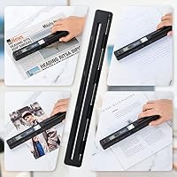 Vista 2 de Escáner portátil, escáner de fotos para documentos A4, escáner de mano para negocios, fotos, imágenes, recibos, libros, selección de formato