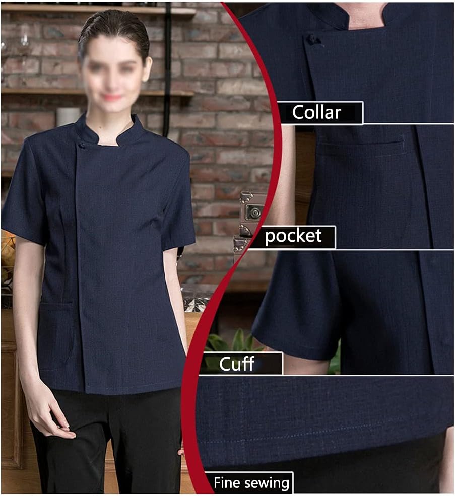 Kitchen Chef Coat Jacket Uniform Unisex Classic Restaurant Cooking Not Fade