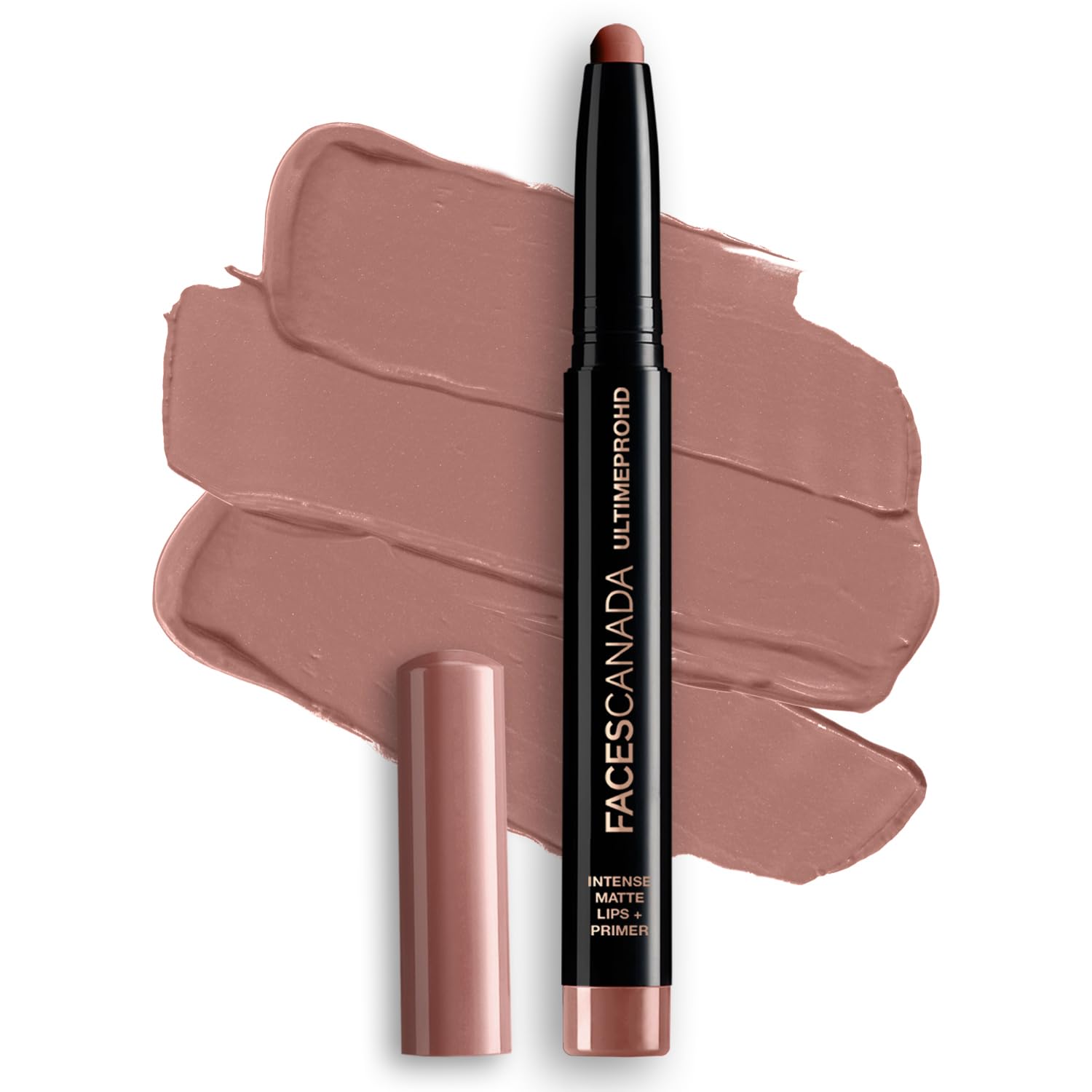 FACES CANADA Ultime Pro HD Intense Matte Lips + Primer - Rosy Brown N04, 1.4g | 9HR Long Stay | Primer Infused For Flawless HD Matte Finish | Intense Color Lightweight Silky Smooth Cream Application-picture-16