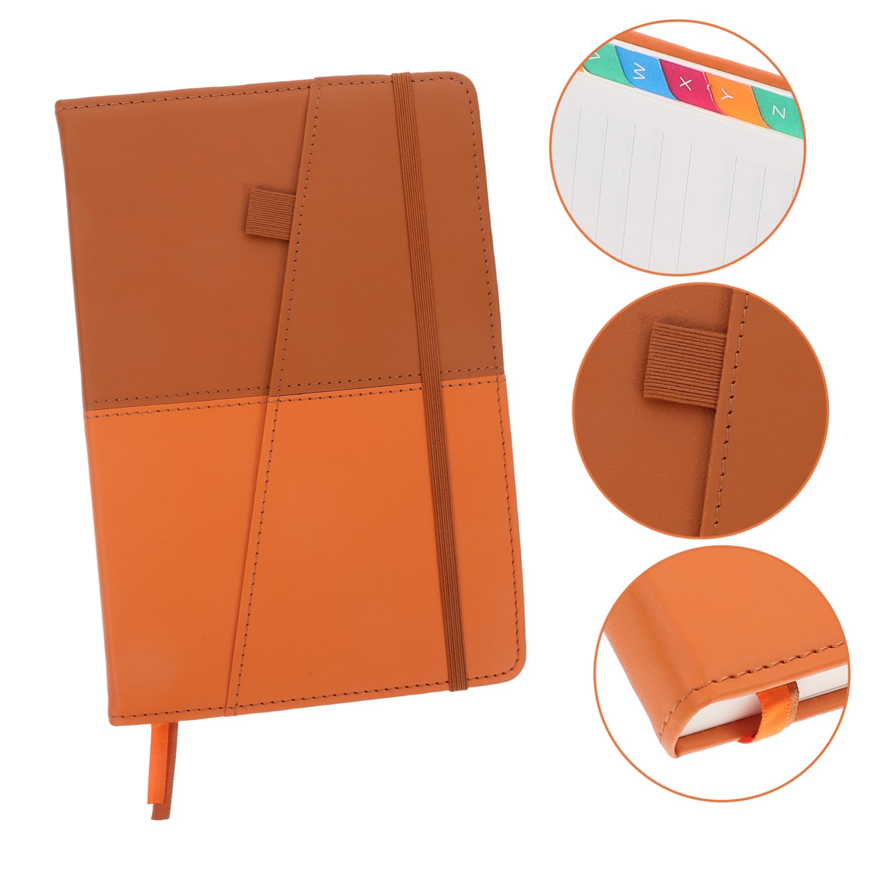 NUOBESTY Passwort Notizbuch A5 Vielseitig und Elegant mit Alphabetischen Registern für Effiziente Organisation Kleines Praktisches Adressbuch aus Pu und Papier für Website Adressen
