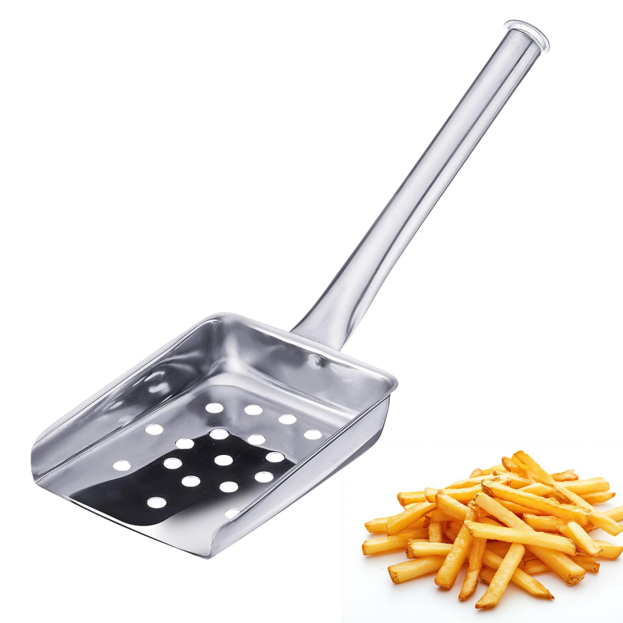 Westmark Paletta per patatine fritte, Lunghezza: 26 cm, Acciaio inox, Argento, 91292270