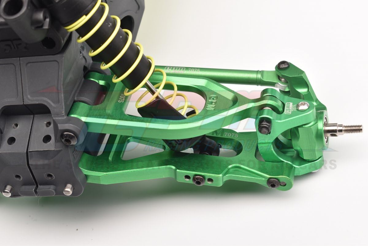 Aluminum 7075 Rear Hub (Larger Inner Bearings) for Arrma 1:10 Gorgon/SENTON/VORTEKS/SENTON V3 / Big Rock/Big Rock V3 / Granite/Granite V3 / VORTEKS / 1:8 Typhon Upgrade Parts - Red