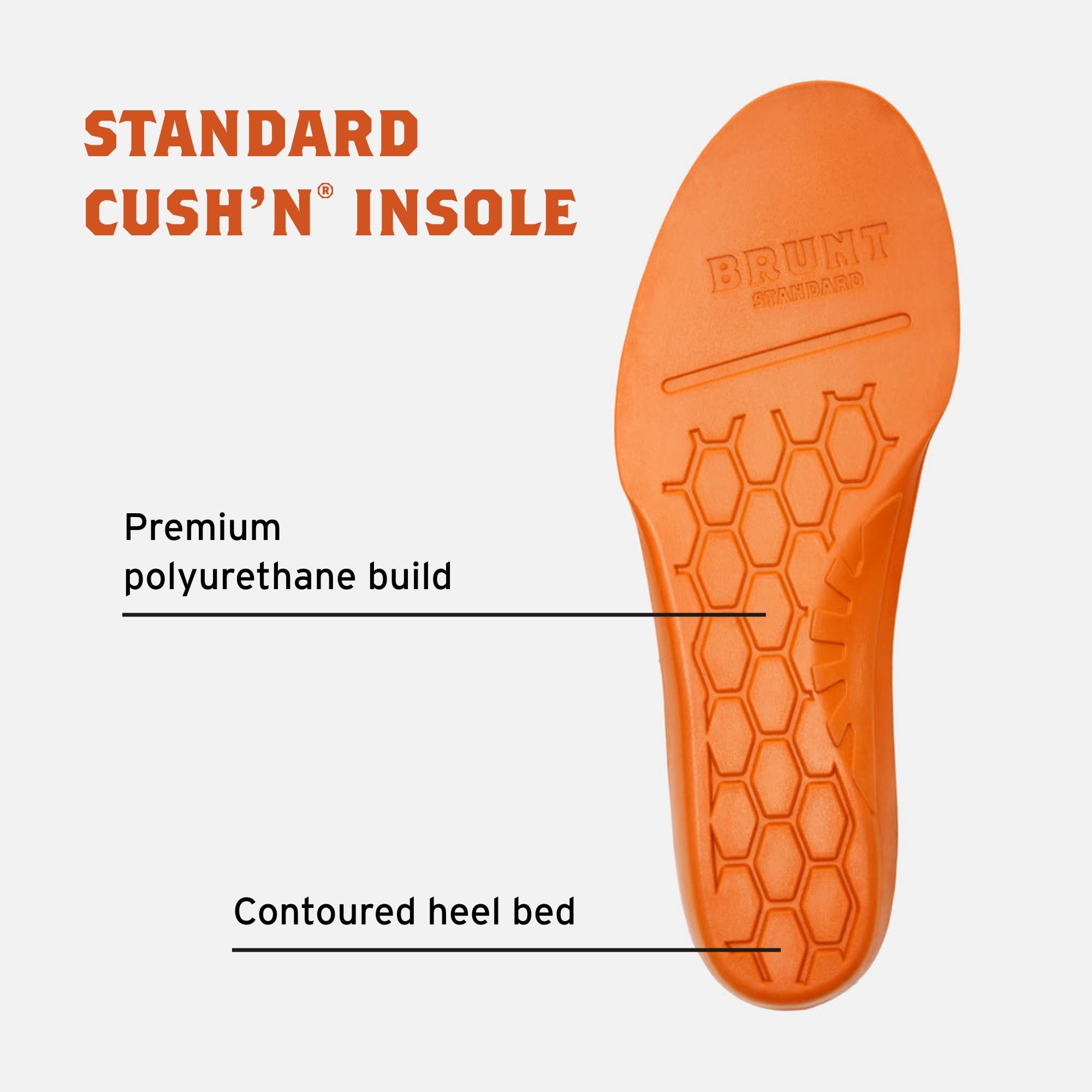 Brunt Super Cush\'N Performance Boot Insoles Amazon.com: BRUNT Standard CUSH N Insoles - Comfort Work  main image 3