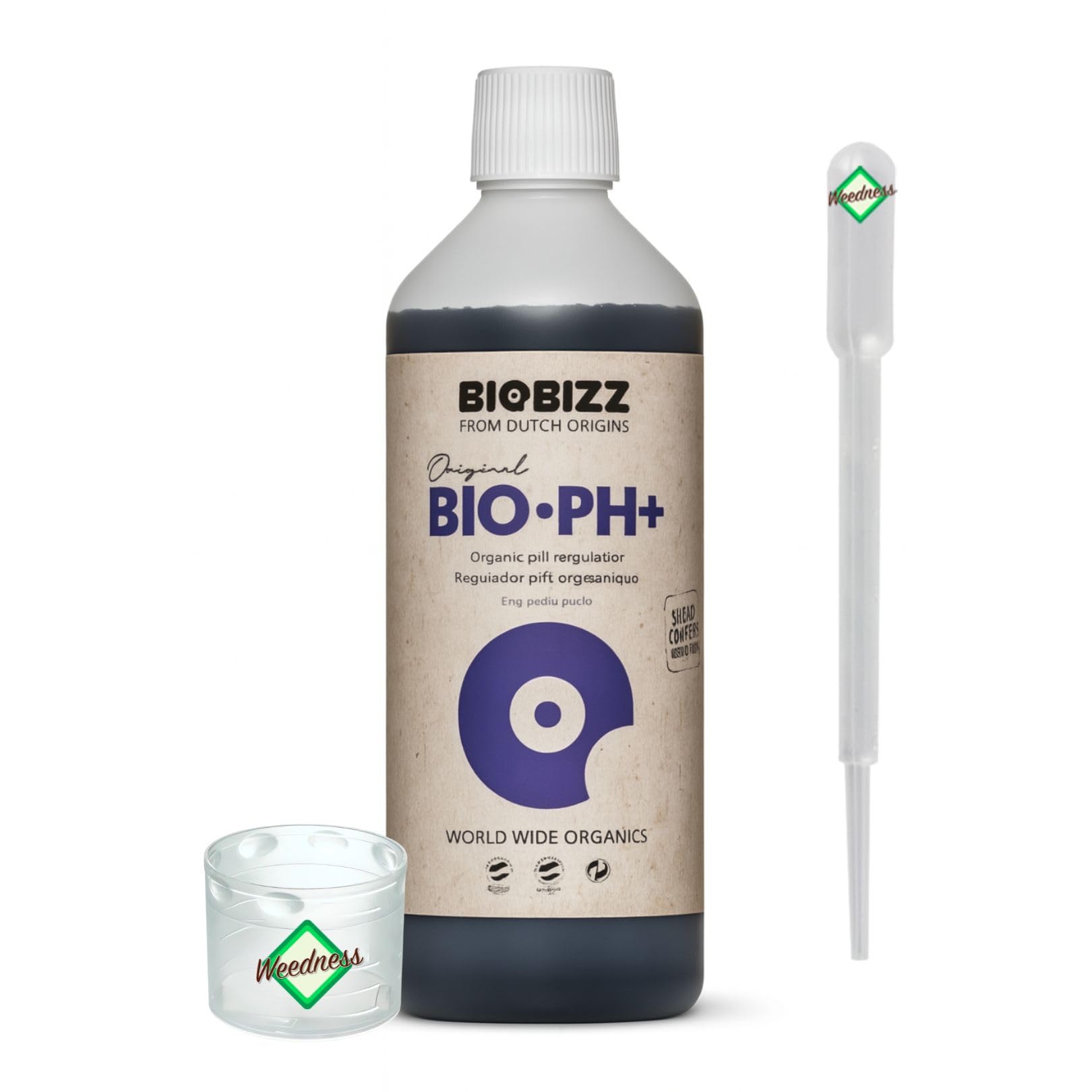 Weedness BioBizz pH+ Plus 1 Liter - pH-Heber Grow Anbau Indoor Dnger Ph  Plus Flssig Heben : Amazon.de: Garten