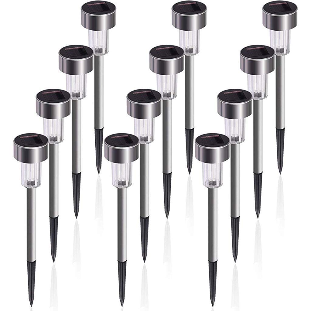 Ahuja Internationl Solar Lights Outdoor Stainless Steel Solar Lights Waterproof, LED Solar Powered Outdoor Lights Solar Garden Lights for Pathway Patio Yard Warm White (Pack of 2)-picture-21