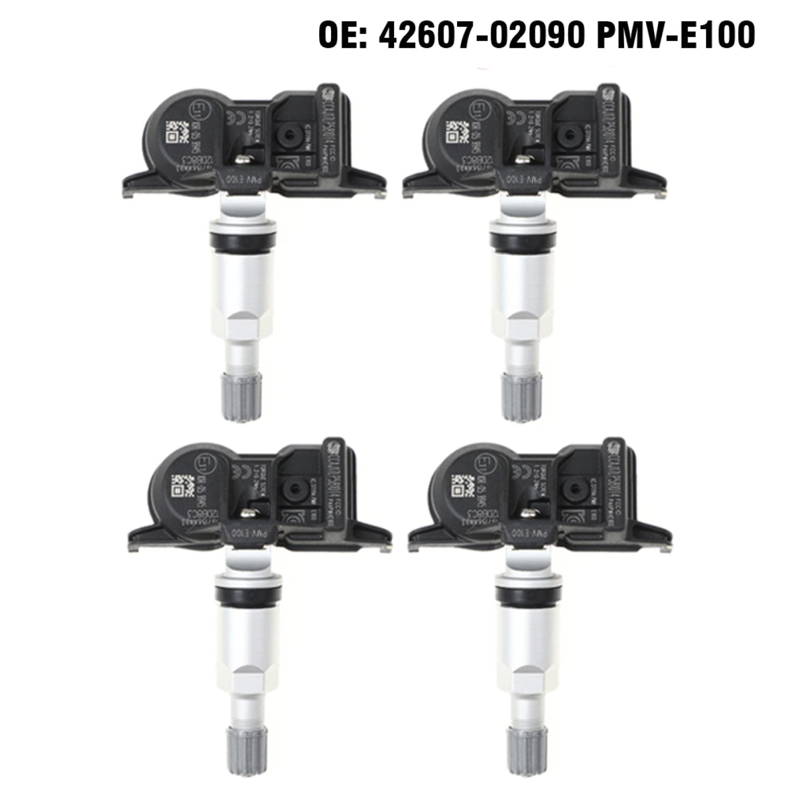 Capteur de Pression des pneus de Voiture TPMS, pour Toyota Corolla Hybrid 2019-2023 4 pièces capteur TPMS de Surveillance de la Pression des pneus 4260702090/PMV-E100