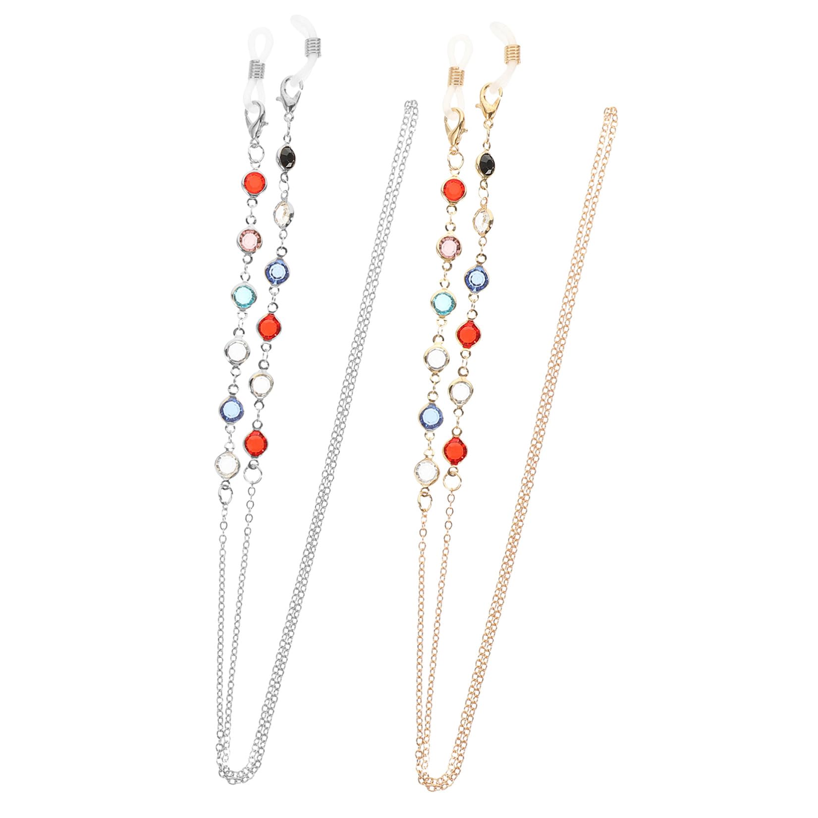 VALICLUD Cadena De Gafas Accesorios Cadena De Anteojos Moda Cadena Para Colgar Gafas En El Cuello Gafas De Sol Collar De Máscara Cordones De Anteojos Para Mujer Metal