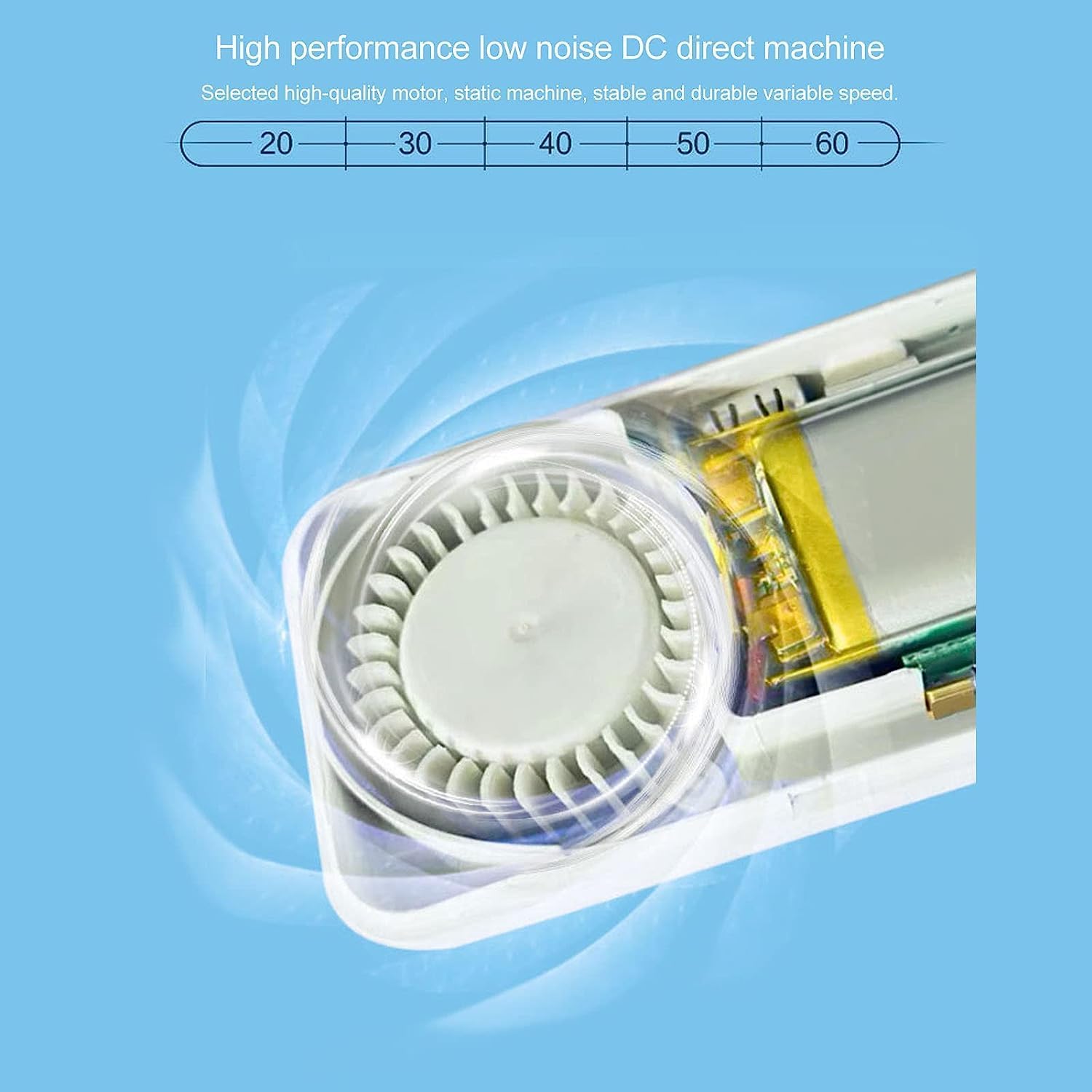 ZUMAHA Fan USB Rechargeable Mini Fan, Lightweight Portable Face Mask Fan, Bladeless Personal Fan Clip On Fan for Outgoing/Sports Useful