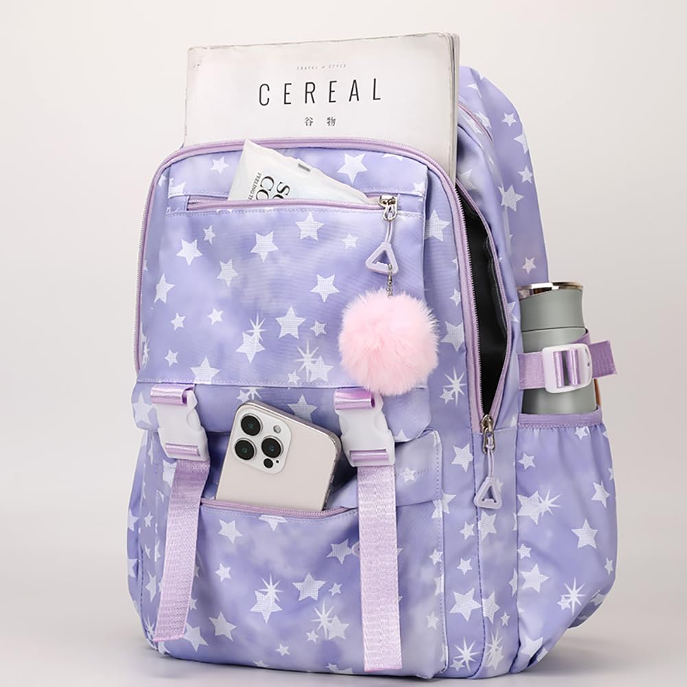 K-POP Sac à Dos pour Filles 15,6 Pouces Ordinateur Portable Décontracté