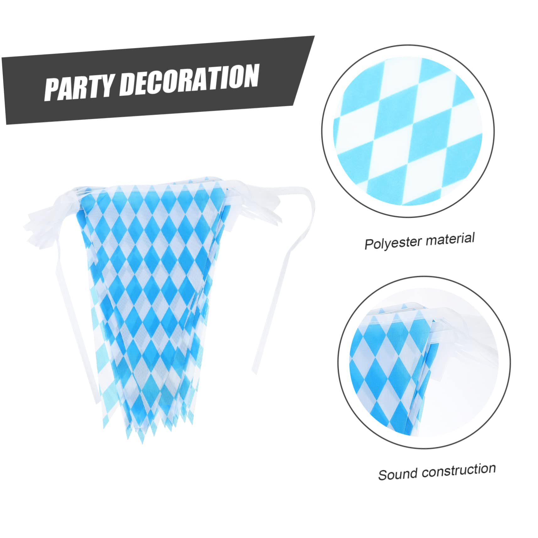 Yardwe 3 Sets Dekorative String Flagge Polyester Wimpel Fahnen Für Home Party Dekorationen