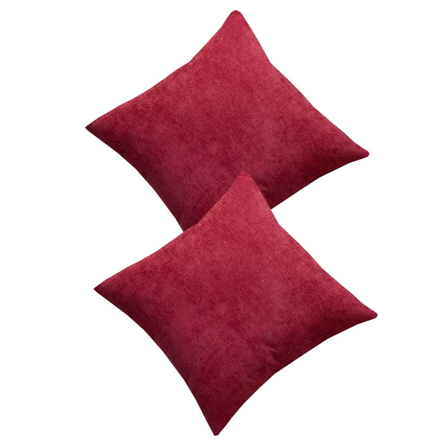 ELYSYSRL Cushion Covers 45x45 50x50 40x60 cm Decorative Couch Throw Pillowcase Square Rectangle Pillow Case Home Decor for Sofa Living Room Bed Bedroom(Burgundy,60x60cm(set of 2))
