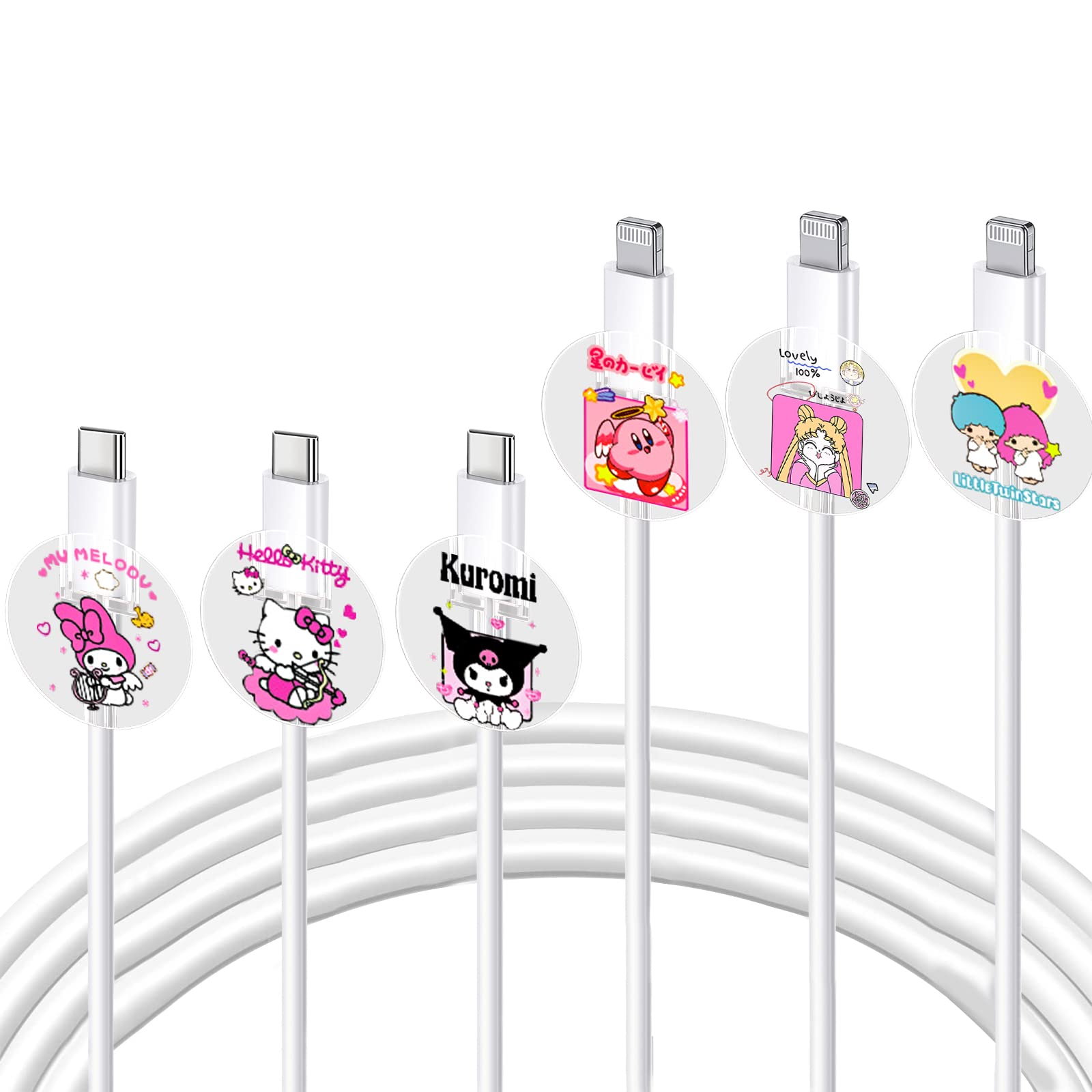 Amazon.co.jp: iPhone充電器用かわいいケーブルプロテクター、かわいい