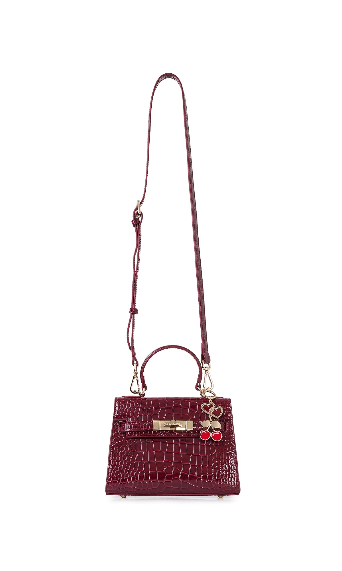 Suni Deri Polyester, BORDO, 28x15x10