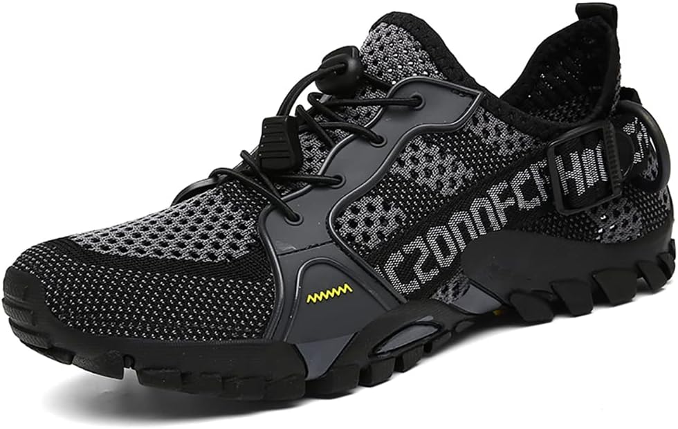 TANGYUGEN Water Shoes Men Women Outdoor Hiking Shoes Quick Drying Beach Aqua Shoes Travel Trekking Walking Climbing Sneakers
