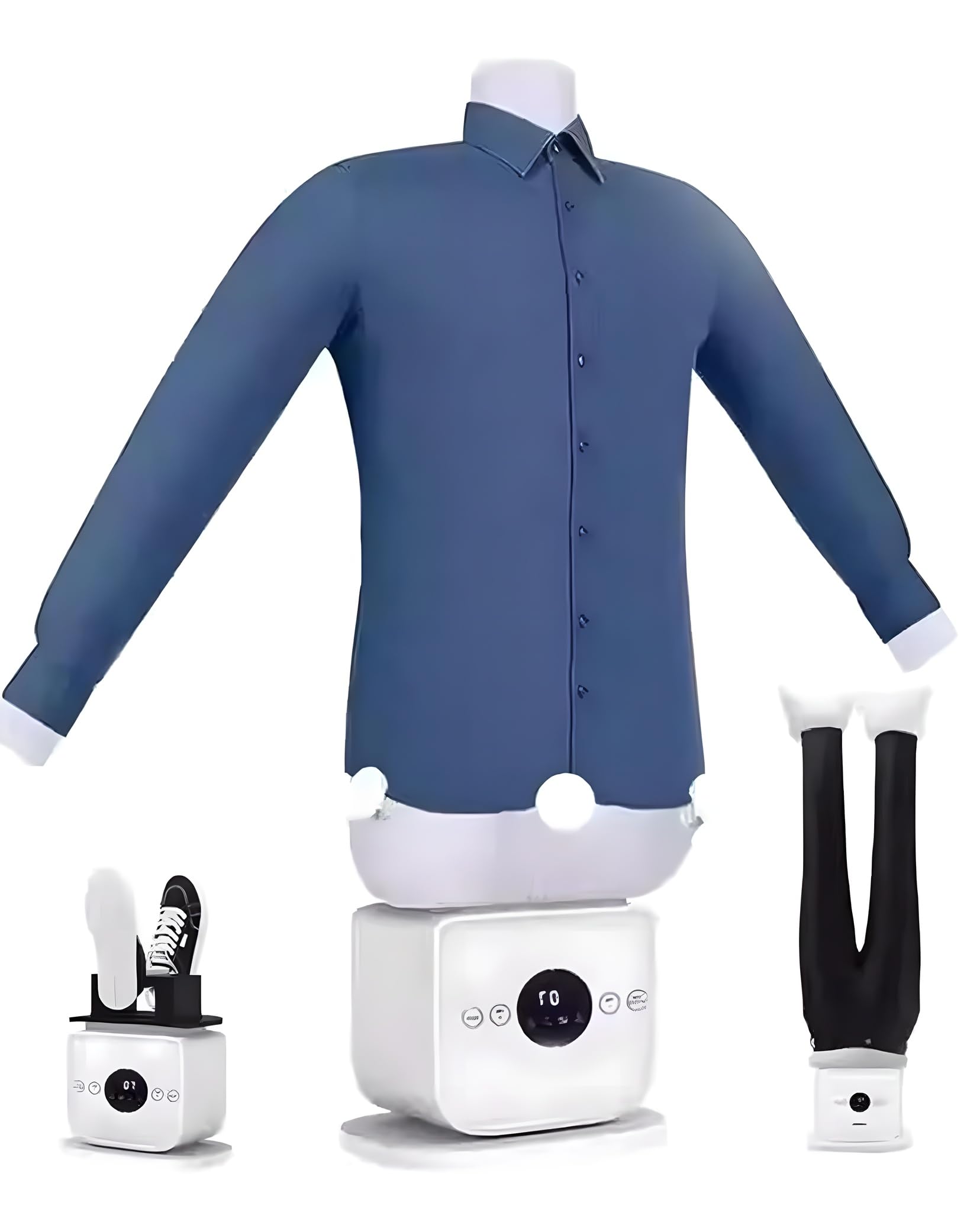 Przenośna żelazka parowa, 1400W Auto Garment Ster z regulowanym ciepłem i czasem.Nie Potrzeba Zbiornika Na Wodę.Szybki zmywak do koszul, spodni, butów.Cact & Safe Design z funkcją aromaterapii