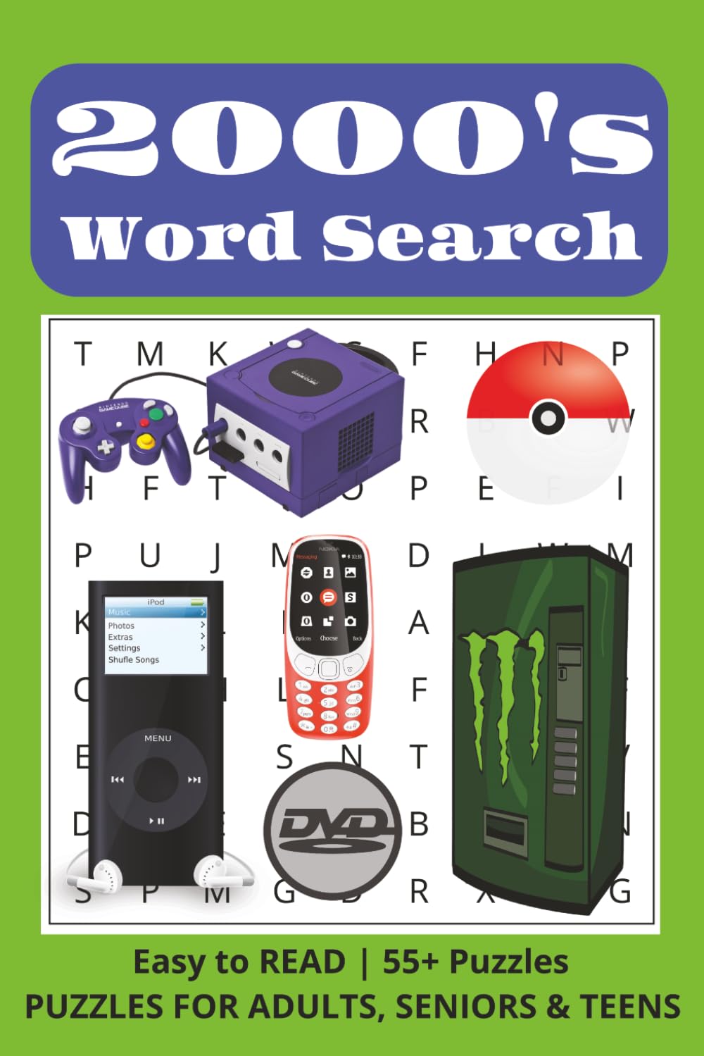 2000s Word Search: A Fun and Relaxing Word Search Collection Inspired by 2000s Pop Culture, Technology, and Everyday Nostalgia (Decades of Nostalgia)