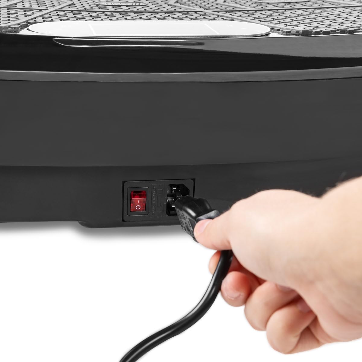 FITFIU Fitness PV-200 - Plataforma Vibratoria 3D, con movimiento en 3 planos, 500 W + 500 W, 180 velocidades, 5 programas predeterminados, 2 cuerdas elásticas y mando, peso máx 150 kgt