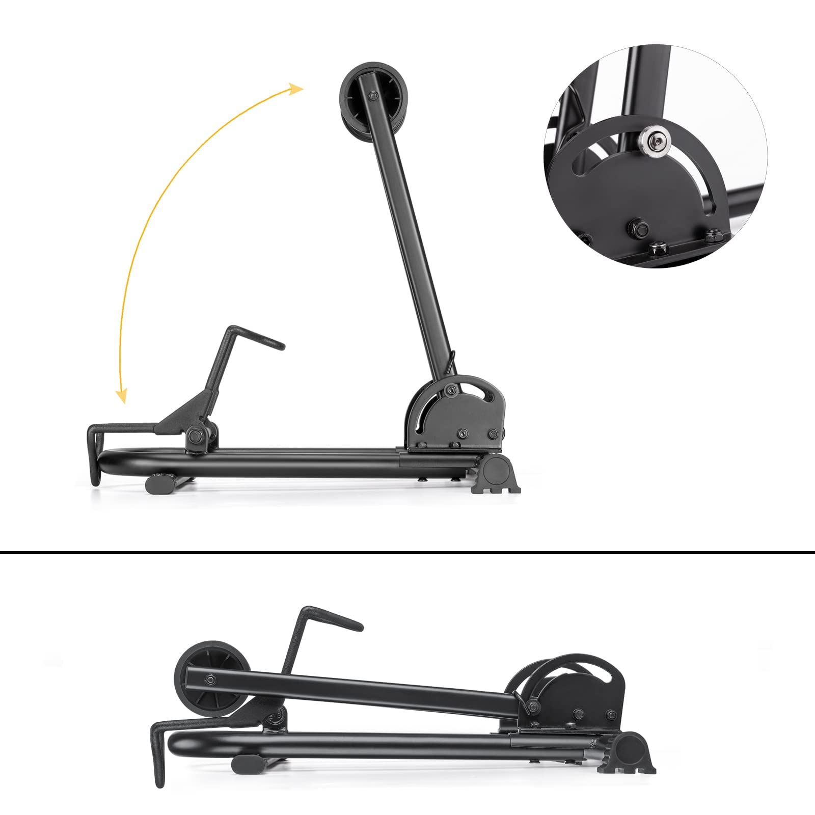 CXWXC Support de vélo pour Votre Garage, Maison ou Magasin de vélo Pliable présentoir pour vélo de Montagne et vélo de Route