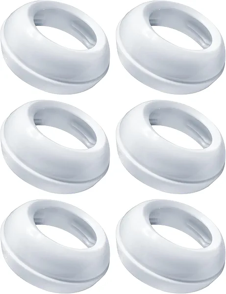 Replacement Baby Bottle Nipple Ring Collars for Philips Avent Natural & Glass Natural Baby Bottles, Not for Avent Anti-Colic Bottles, BPA Free Bottle Screw Rings Collar for Avent, 6 Pack