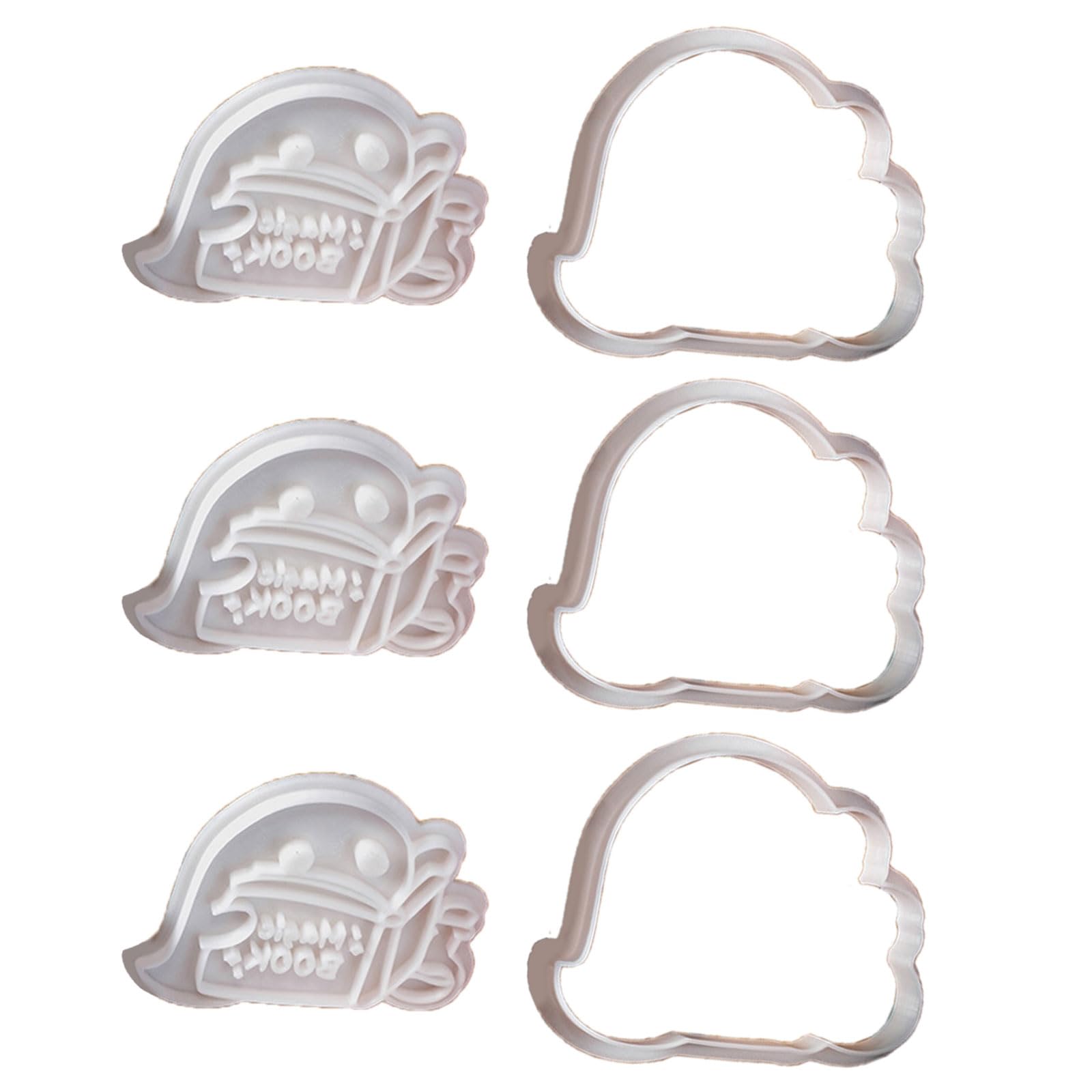 Tsophreniq Unique Specter Cookie Functional Halloween Baking Molds Specter Shape Silicone Molds for Fun Themed Cookie Biscuits