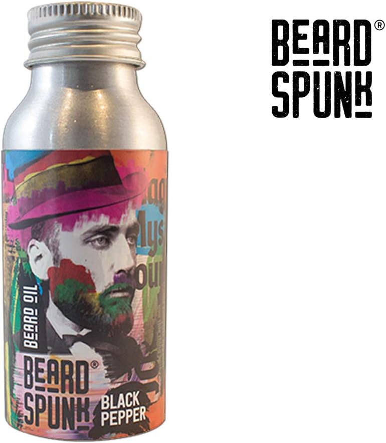 Beard Spunk ® SPECIAL EDITION BLACK PEPPER Premium Beard & Moustache Oil - Large Bottle 50ml