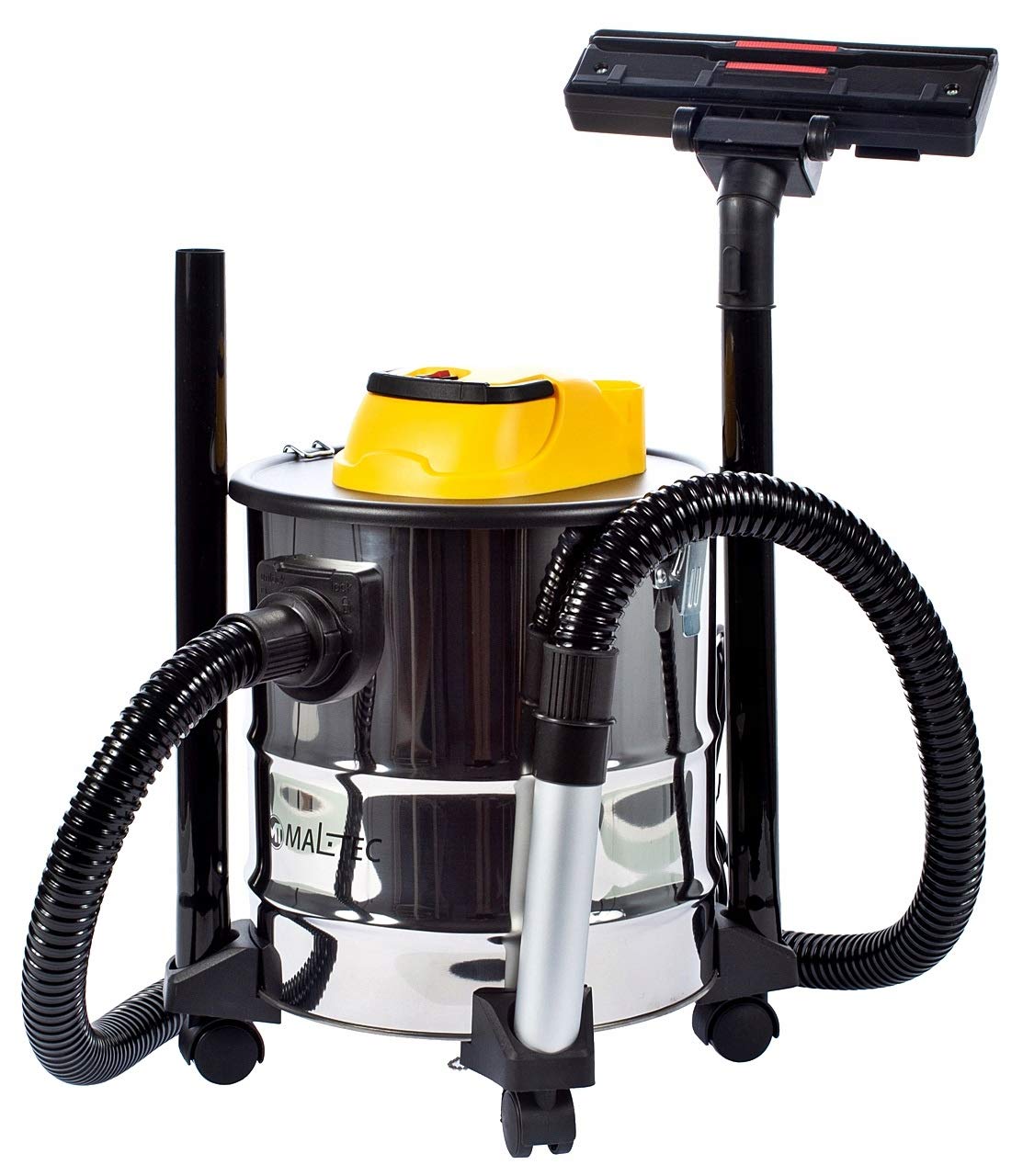 MalTec 5901924217664 Odkurzacz Przemysłowy TurboVac ML2500-ASH-INDUSTRIAL | do Popiołu | Kominkowy | Zbiornik 20L | Moc 2000W | Filtr HEPA | Dmuchawa | Duża moc ssania