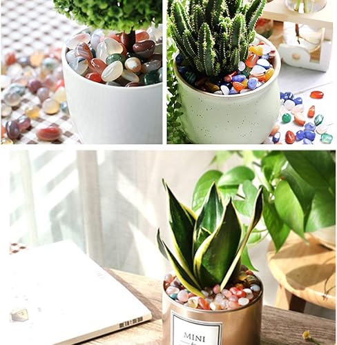 Miniatura 6 de Piedras Hilitchi cuarzo con piedras de cristal triturado, piedras naturales de curación para el hogar, decoración de interiores, piedras de curación