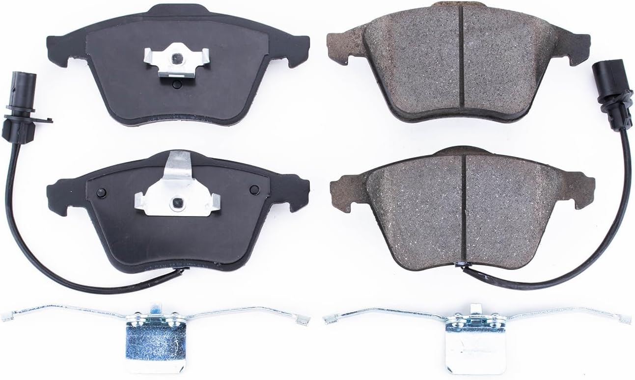 PowerStop Front Brake Pads For Audi A4 2005-09 |A4 Quattro 2005-09 |A6 2002-04 |A6 2006-11 |A6 Quattro 2005-11 |Audi S4 2004-09 - Z17 Ceramic Brake Pads With Installation Hardware, 17-915A