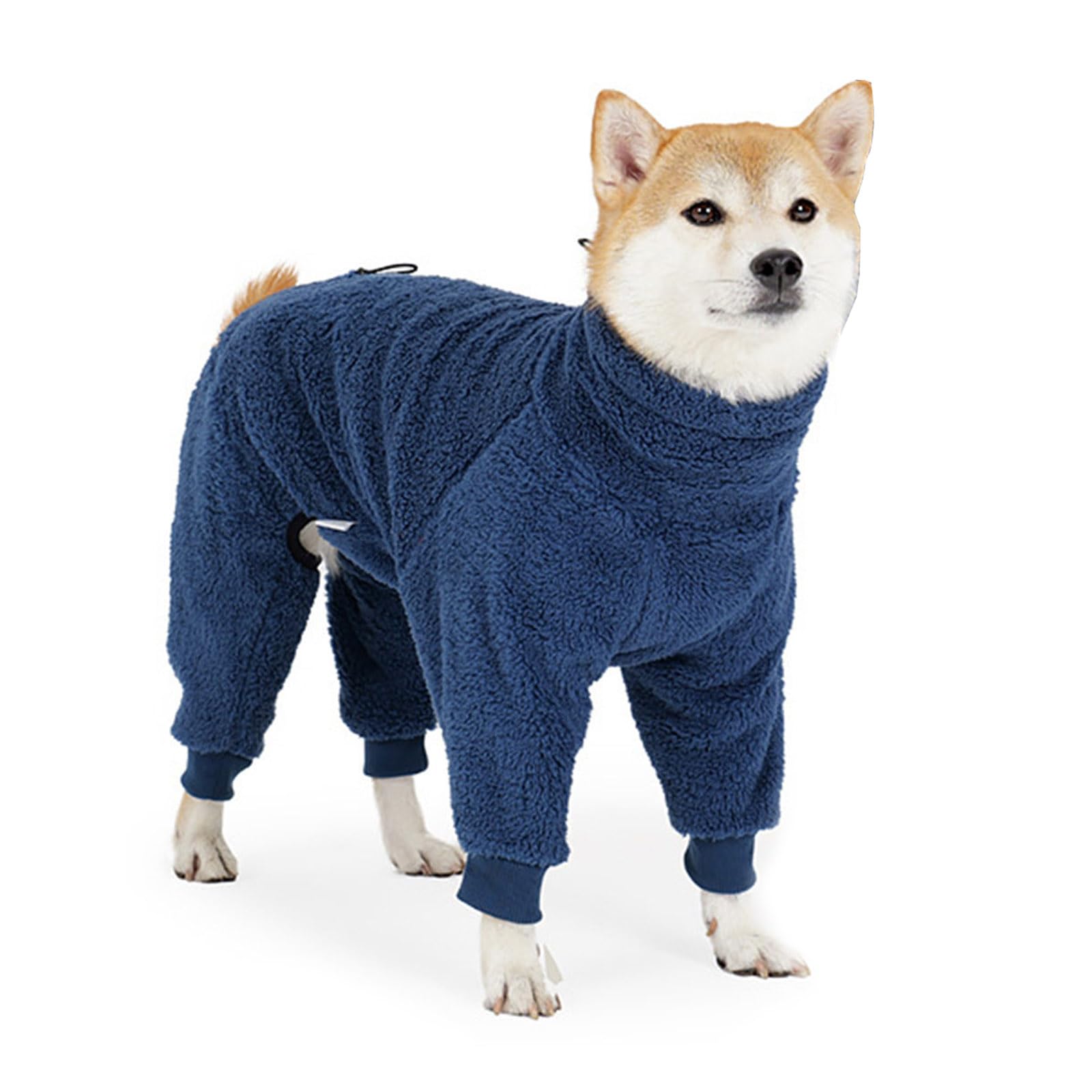 Manteau d'hiver en polaire épaisse pour chien, couverture intégrale du corps, quatre jambes, tenue chaude pour races d'intérieur et d'extérieur, pyjama en polaire respirante pour chien