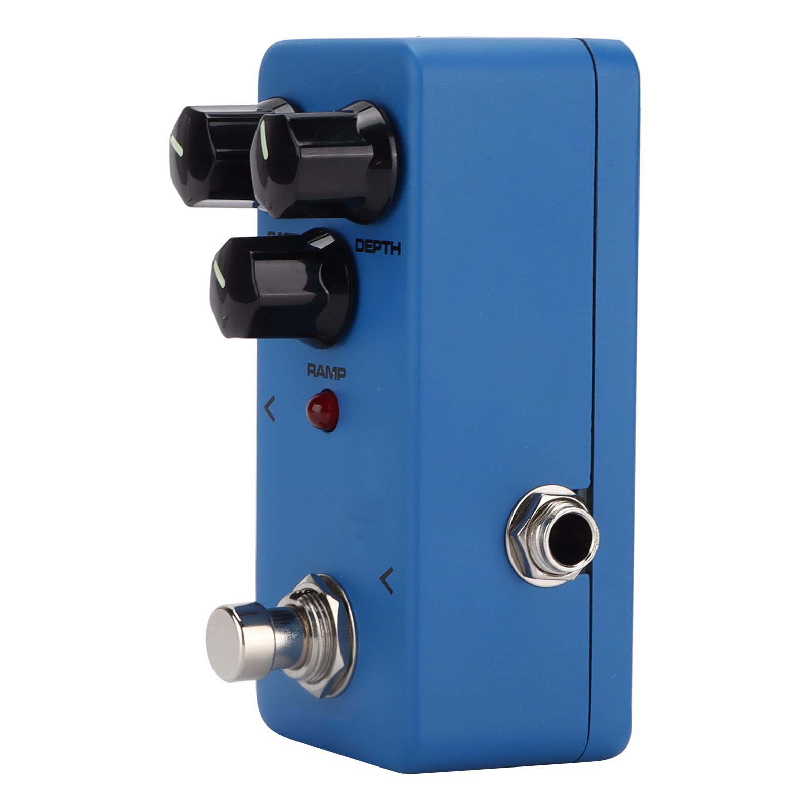 Pedale Effetto per Chitarra Mini Vibrato Compatto per Appassionati di Chitarra Elettrica Lega di Alluminio Blu