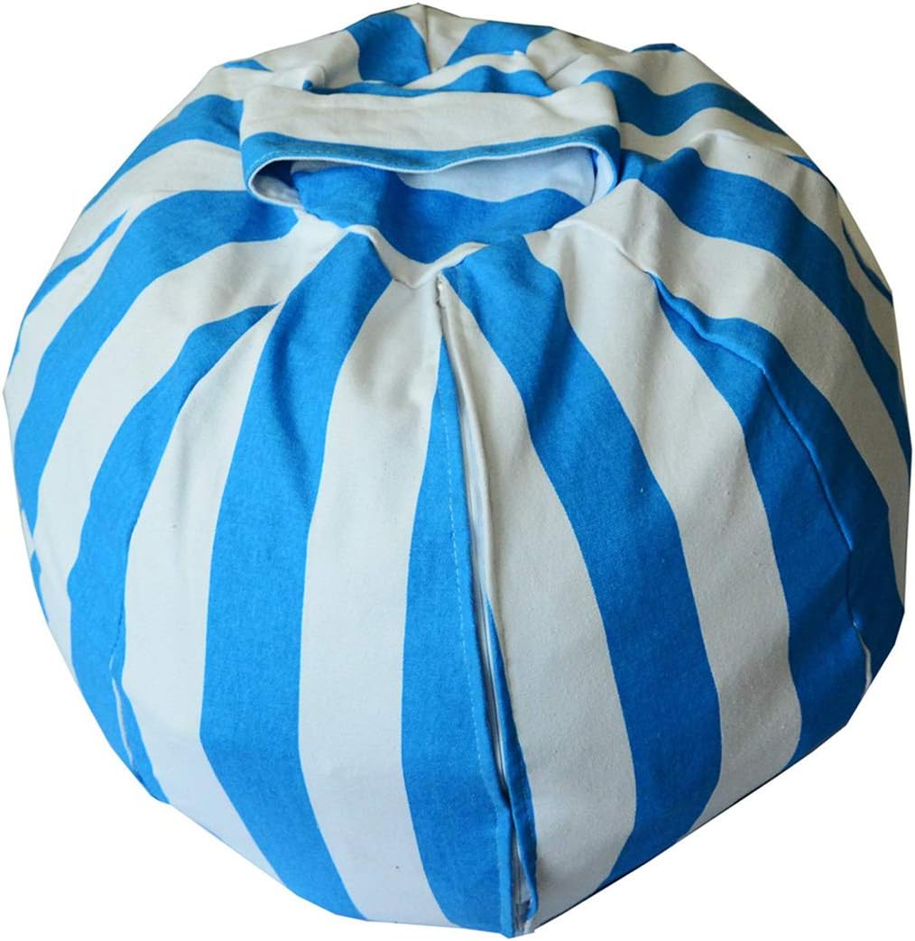 Bluexury Stuffed Animal Storage Bean Bag Chair Cover for