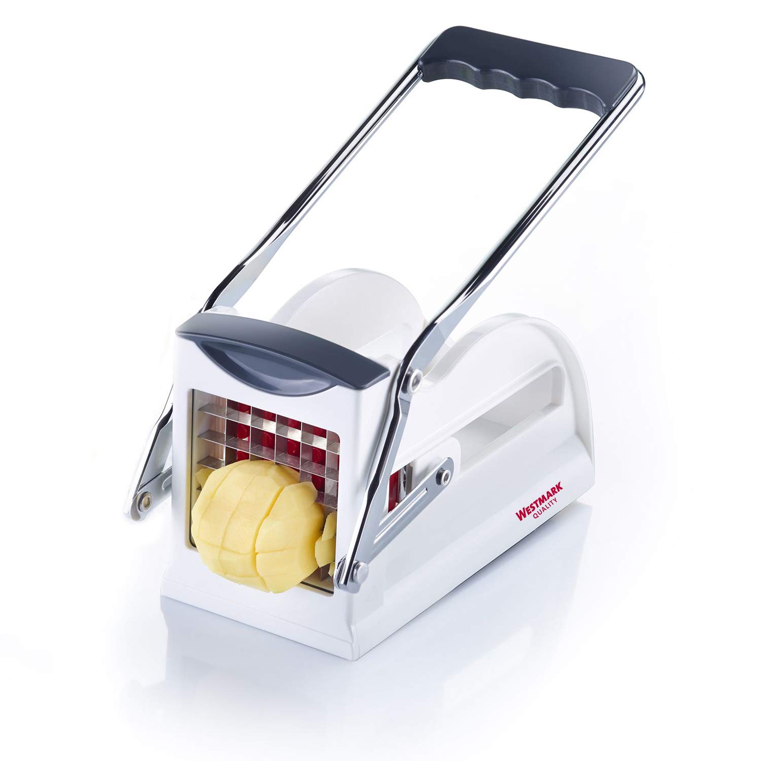 Westmark Coupe-frites et Légumes + éplucheur de pommes de terre, finger food-légumes-fruit-ticker avec 3 inserts de coupe Easy Stix et Eplucheur économique Gallant, 118022E6